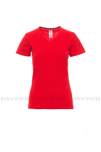 Dámské tričko Payper V-NECK LADY Barva: Červená, Velikost: S (000951002603000S)