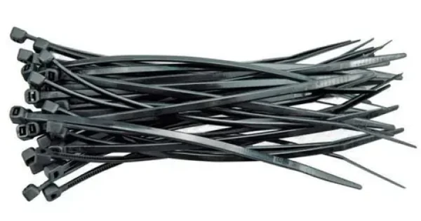 Vorel Stahovací pásky 100x2,5 mm černá / Stahovací pásky / 100 ks