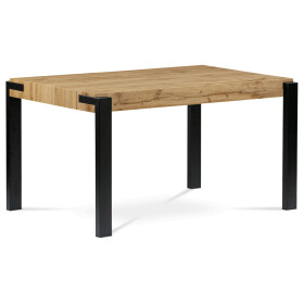 Jídelní stůl 140x88cm, mdf, divoký dub, HT-725 OAK