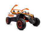 Mamido Elektrické autíčko Buggy Bumper 66 oranžové | 24V | 4x200W | EVA | LED | 2,4Ghz | ECO kůže