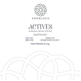 Knobloch ACTIVES Double Silver Bass Set High Tension 34.5