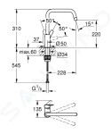 GROHE - QuickFix Start Dřezová baterie, chrom 30470000