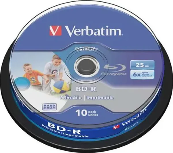Verbatim BD-R 10 ks / Blu-ray disk / 25GB / 6x (43804)