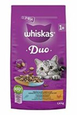 Whiskas Dry DUO tuňák a kuře 1,4kg