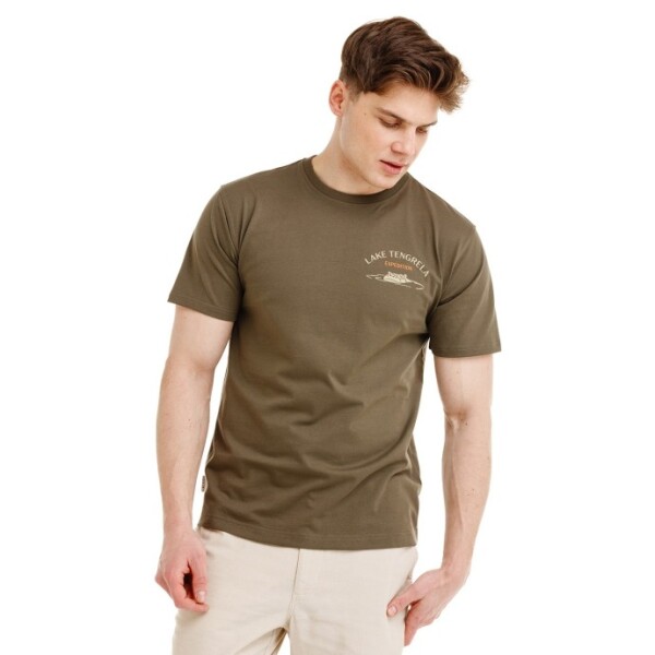 Bushman Pánské tričko Wamukot, khaki XXL