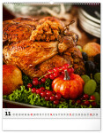Nástěnný kalendář 2027 Notique Gourmet, 48 × 56 cm