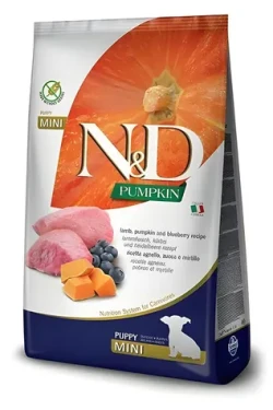 ND Pumpkin Grain Free Puppy Mini Lamb Blueberry 7 kg / Granule pro štěňata malých plemen / bez obilovin (PND070200S)