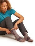 ICEBREAKER Wmns Run+ Ultralight Crew Fusion Dye, Summit Fd/Java/Acid Pink velikost: 35-37 (S)