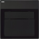 DEANTE - Correo nero Granitové umyvadlo na desku, s krycí deskou CQR_NU4M