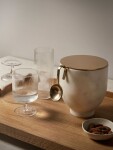 Ferm Living Sklenice na víno Ripple Clear 270 ml – set 2 ks, čirá barva, sklo