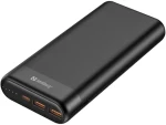 Sandberg Powerbank PD65W QC 20000mAh černá / max, 20V / max. 3.25A / 1x USB-C / 2x USB-A / 65W (420-62)