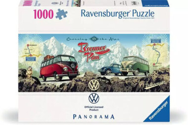 Ravensburger Přes Alpy s VW - Panorama