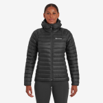 Dámská péřová bunda kapucí Montane Womens Anti-Freeze Hoodie black