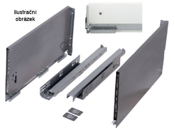 Strong výsuv StrongMax 550/249mm bílý (502995)