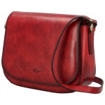 Luxusní dámská kožená crossbody kabelka Katana Silas, vínová
