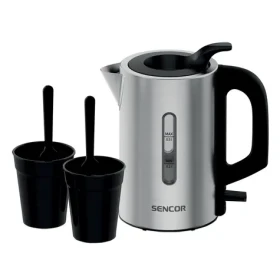 SENCOR SWK 170SS stříbrná / Cestovní rychlovarná konvice / 1100W / 0.5L (8590669385881)