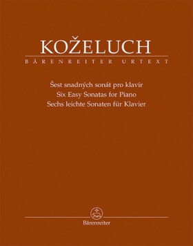 Šest snadných sonát pro klavír - Leopold Koželuh