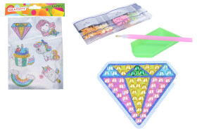 Kreativní set diamond nálepky s kamínky MIX