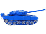 Mamido Vojenský tank 1:18 na dálkové ovládání RC s efekty 27 MHz modrý