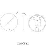 CERANO - Koupelnové LED zrcadlo Specchio - Ø 100 CER-429247
