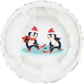 Balónek kruh tučňáci hokejisté Balónek kruh tučňáci hokejisté