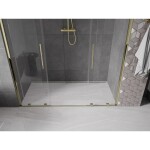 MEXEN/S - Velar Duo posuvné sprchové dveře 180, transparent, złaté 871-180-000-02-50