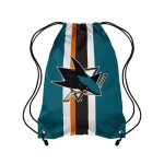 Vak San Jose Sharks NHL FOCO Team Stripe Drawstring Backpack
