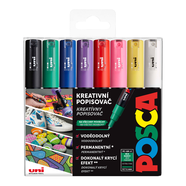 Posca PC-1M, mm, barev