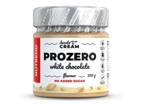 NUTREND DENUTS CREAM Prozero s bílou čokoládou 250 g - Nutrend Denuts Cream jemný ořechový krém 250 g prozero s bílou čokoládou
