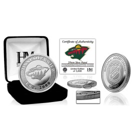 Mince Minnesota Wild NHL Team Silver