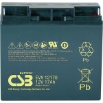 CSB Battery EVX12170 olověný akumulátor 12 V 17 Ah olověný se skelným rounem (š x v x h) 181 x 167 x 76 mm šroubované M5