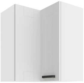Horní rohová skříňka Luna 60x60 GN-72 2F (90°) Barva korpusu: Bílá, Barva dvířek: Bílá