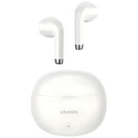 USAMS US-YO17 Rhymbo TWS béžová / Bezdrátová sluchátka do uší / Bluetooth 5.3 / 35 mAh + 400 mAh (BHUYO02)