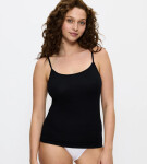 SENSE OF COTTON - Bezešvý přiléhavý top s úzkými ramínky Triumph BLACK 44