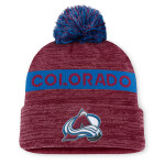 Fanatics Pánská Zimní Čepice Colorado Avalanche Authentic Pro Rink Beanie Cuff With POM