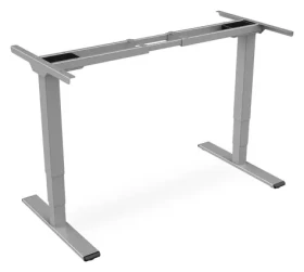 Digitus DA-90435 šedá / Stolní rám / elektricky nastavitelný / dvoumotorový / výška 62-127 cm / nosnost 100 kg (DA-90435)