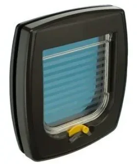 Ferplast Swing 1 hnědá / Dvířka pro zvířata / vnitřní otvor 14,8x14,5 cm / plast (306262)