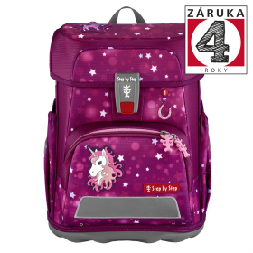 Školní aktovka HAMA Step by Step CLOUD, 5-dílný set - Sweet Unicorn Nuala