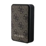 GUESS PU 4G Leather Powerbanka 10000mAh hnědá (3666339171407)