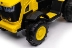 Mamido Dětský elektrický traktor s vlečkou 12V 7Ah žlutý