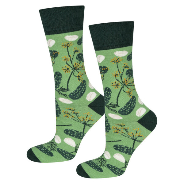 Ponožky SOXO ve sklenici Kvašené okurky zelená