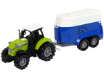 Mamido Traktor s přívěsem pro koně zelený