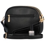 Trendy dámská koženková crossbody kabelka Sanix, černá