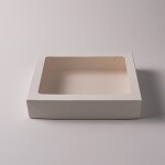 Cake star krabička na makronky nebo cukroví bílá 23 x 18 x 5 cm (na 12 kusů)