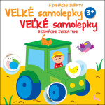 Velké samolepky s domácími zvířaty Traktor / Veľké samolepky s domácimi zvieratami Traktor