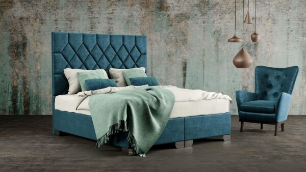 Materasso Kontinentální čalouněná postel RHOMBUS boxspring ROZMĚR: 2x (80x200) cm - boxspring