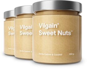 Vilgain Sweet Nuts – 3× Kešu a kokos s vanilkou 350 g
