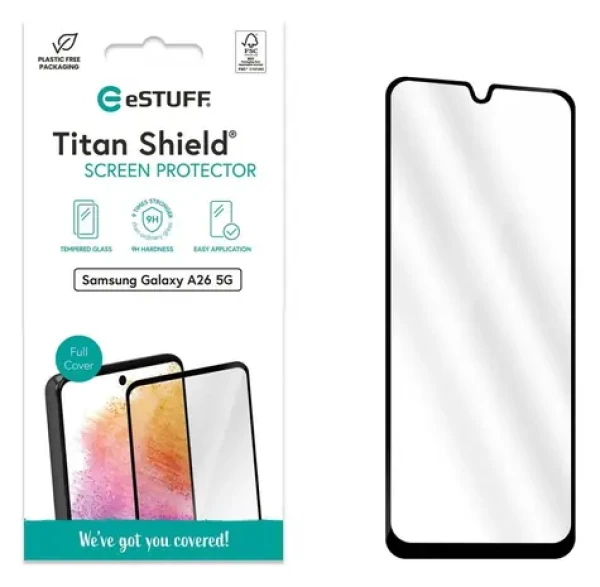 ESTUFF Titan Shield pro Samsung Galaxy A26 5G / Ochranné sklo / 9H / Temperované sklo (ES504121)