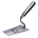 Lžíce zednická lichoběžníková, 140 mm nerez, kalená, dřevěná rukojěť, STALCO PERFECT