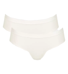 Dámské kalhotky GO Casual Hipster 2P - WHITE - bílé 00GZ - SLOGGI WHITE L